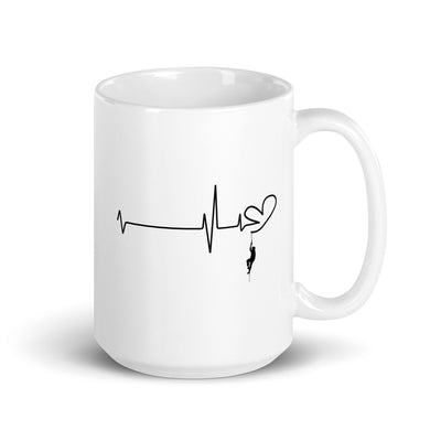 Heart - Heartbeat - Climbing - Tasse klettern 15oz