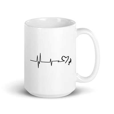 Heart - Heartbeat - Climbing - Tasse klettern 15oz