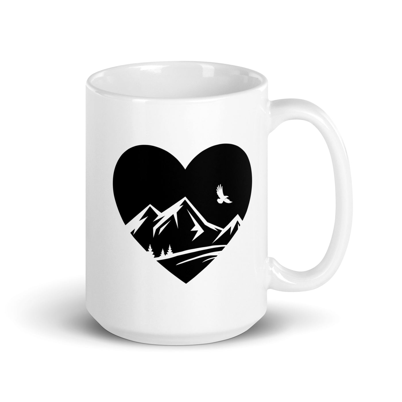 Heart 1 And Mountain - Tasse berge 15oz