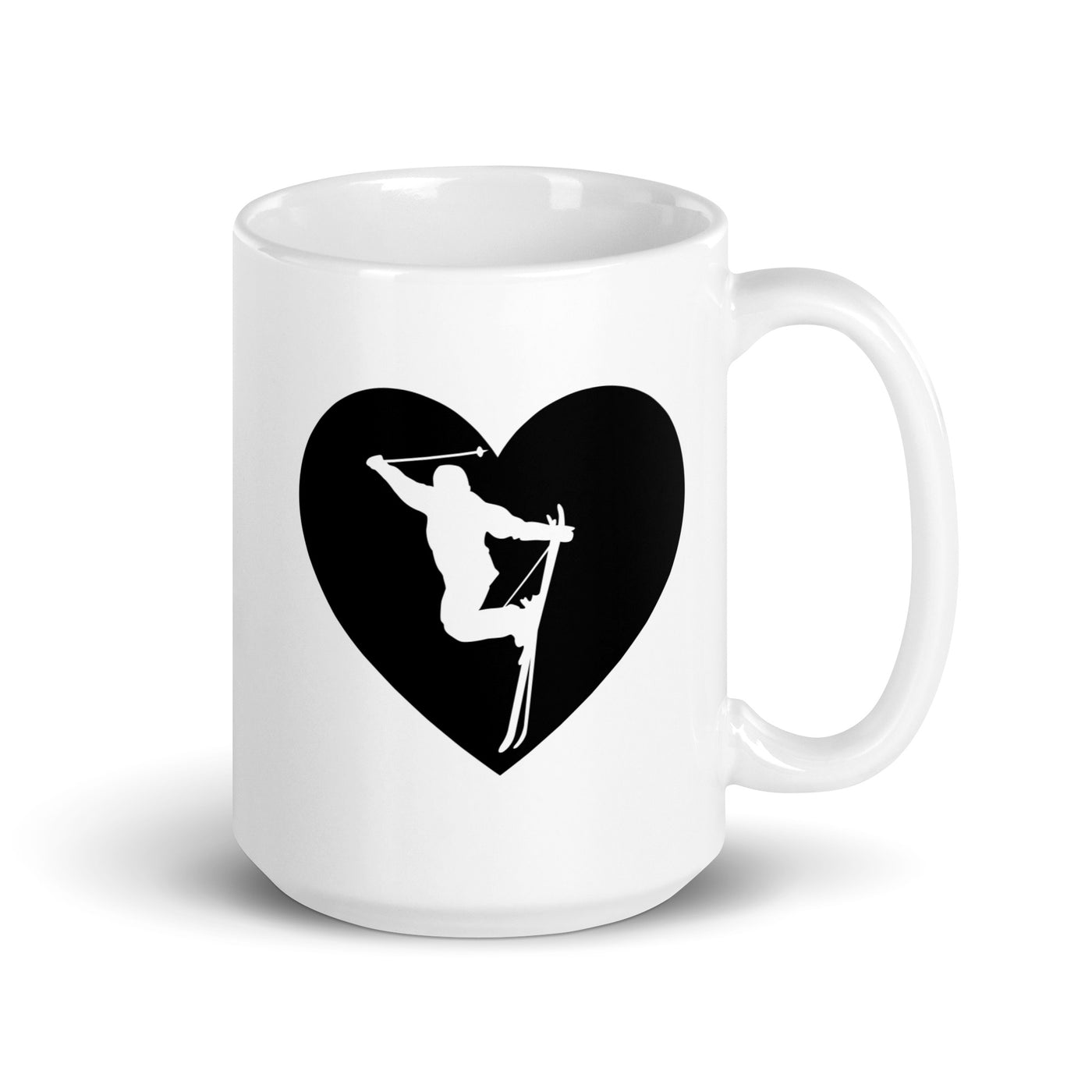 Heart 1 And Skiing - Tasse ski 15oz