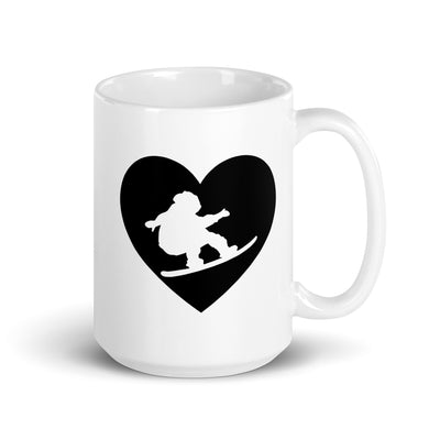 Heart 1 And Snowboarding - Tasse snowboarden 15oz