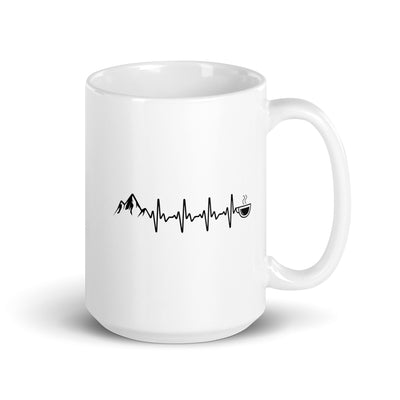 Heartbeat Coffee And Mountain - Tasse berge 15oz