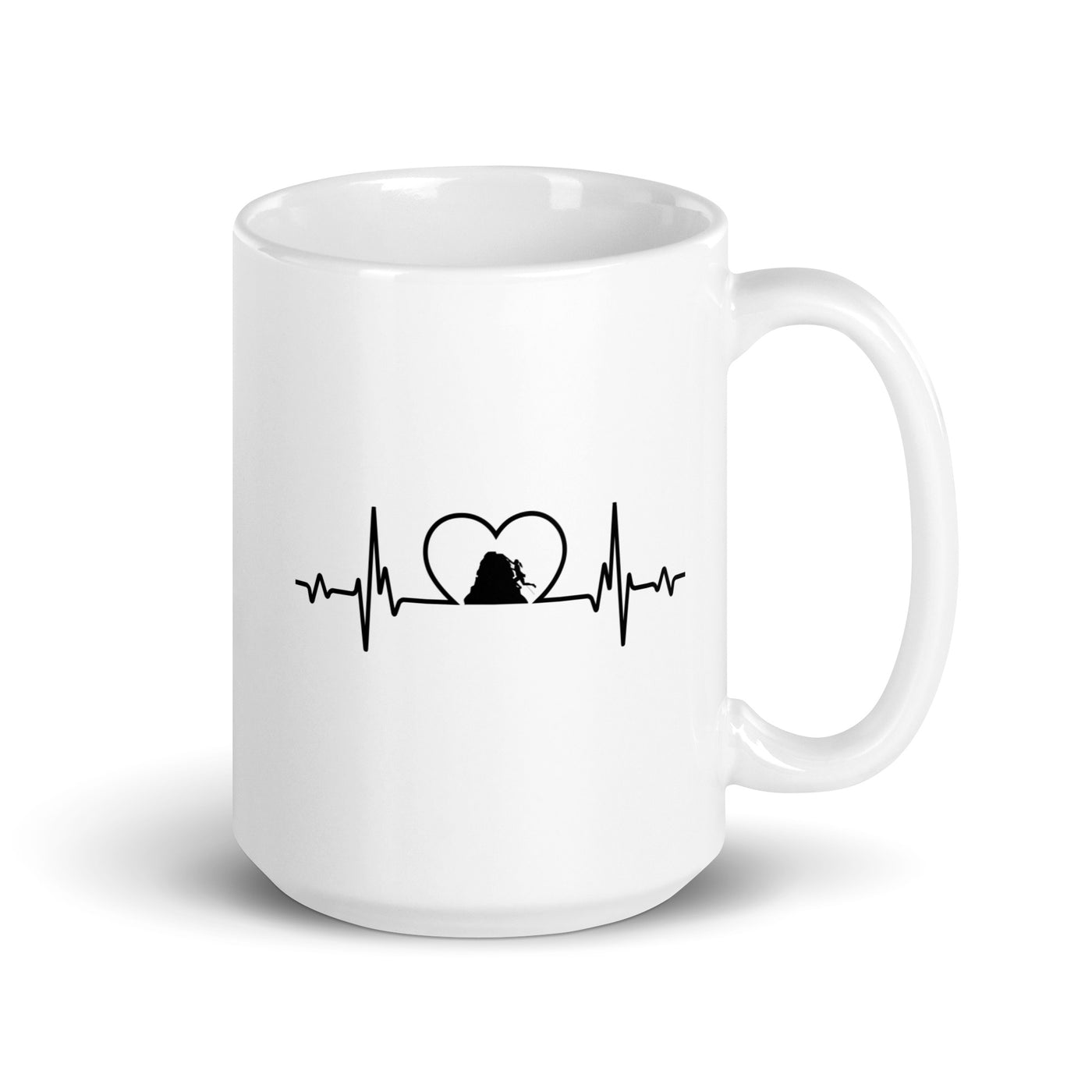 Heartbeat Heart And Climbing 1 - Tasse klettern 15oz