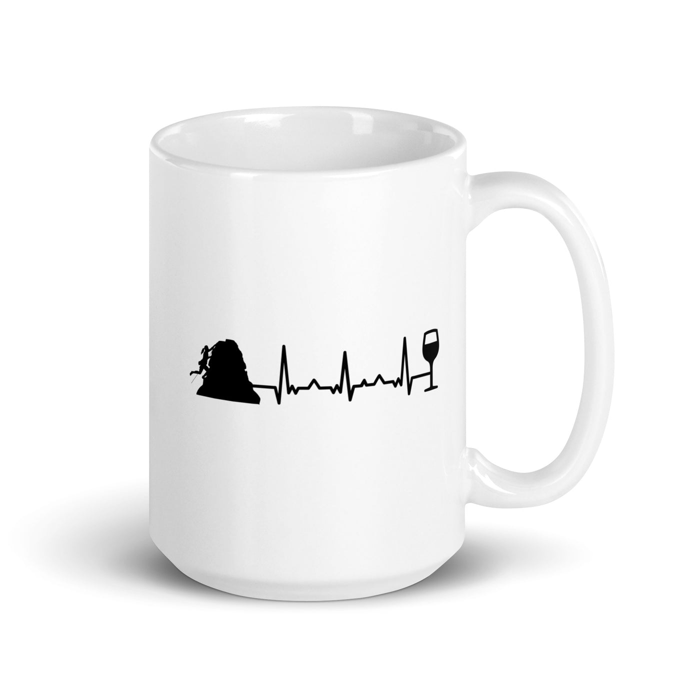 Heartbeat Wine And Climbing - Tasse klettern 15oz