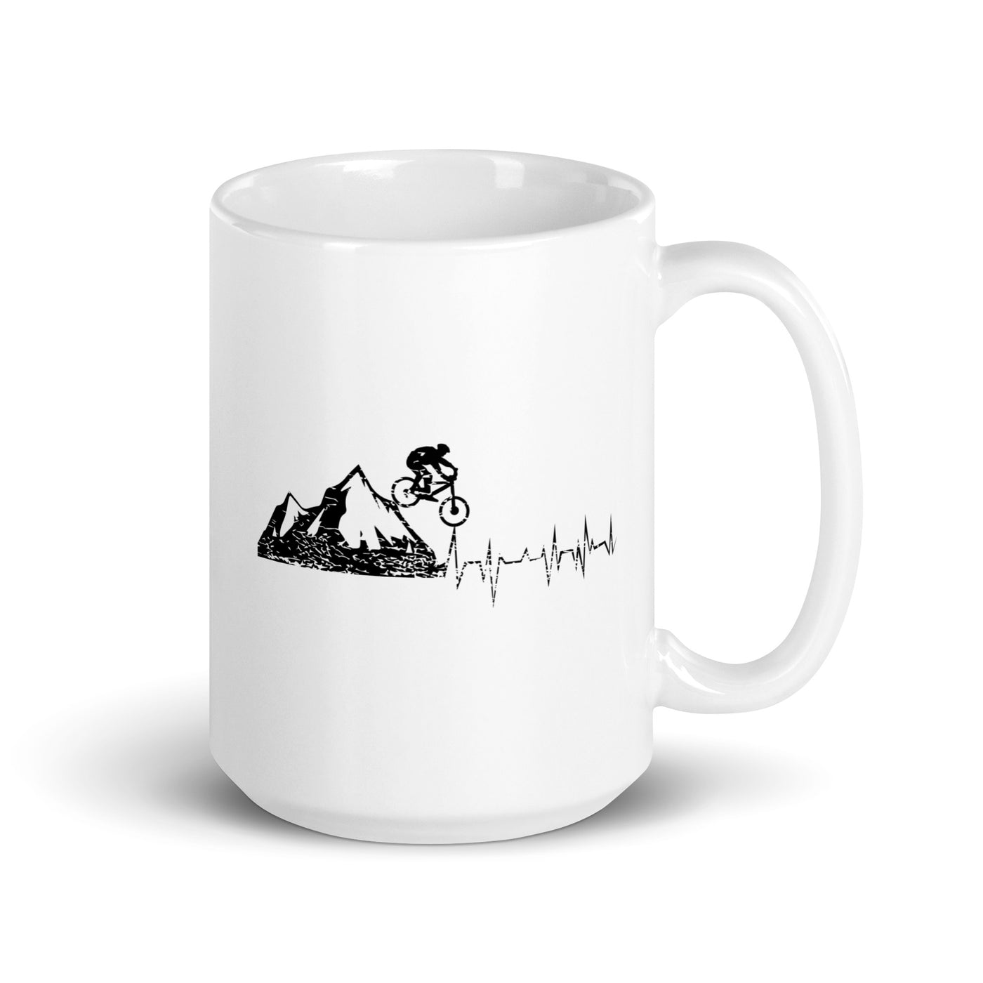 Herzschlag Bergbiker - Tasse mountainbike 15oz