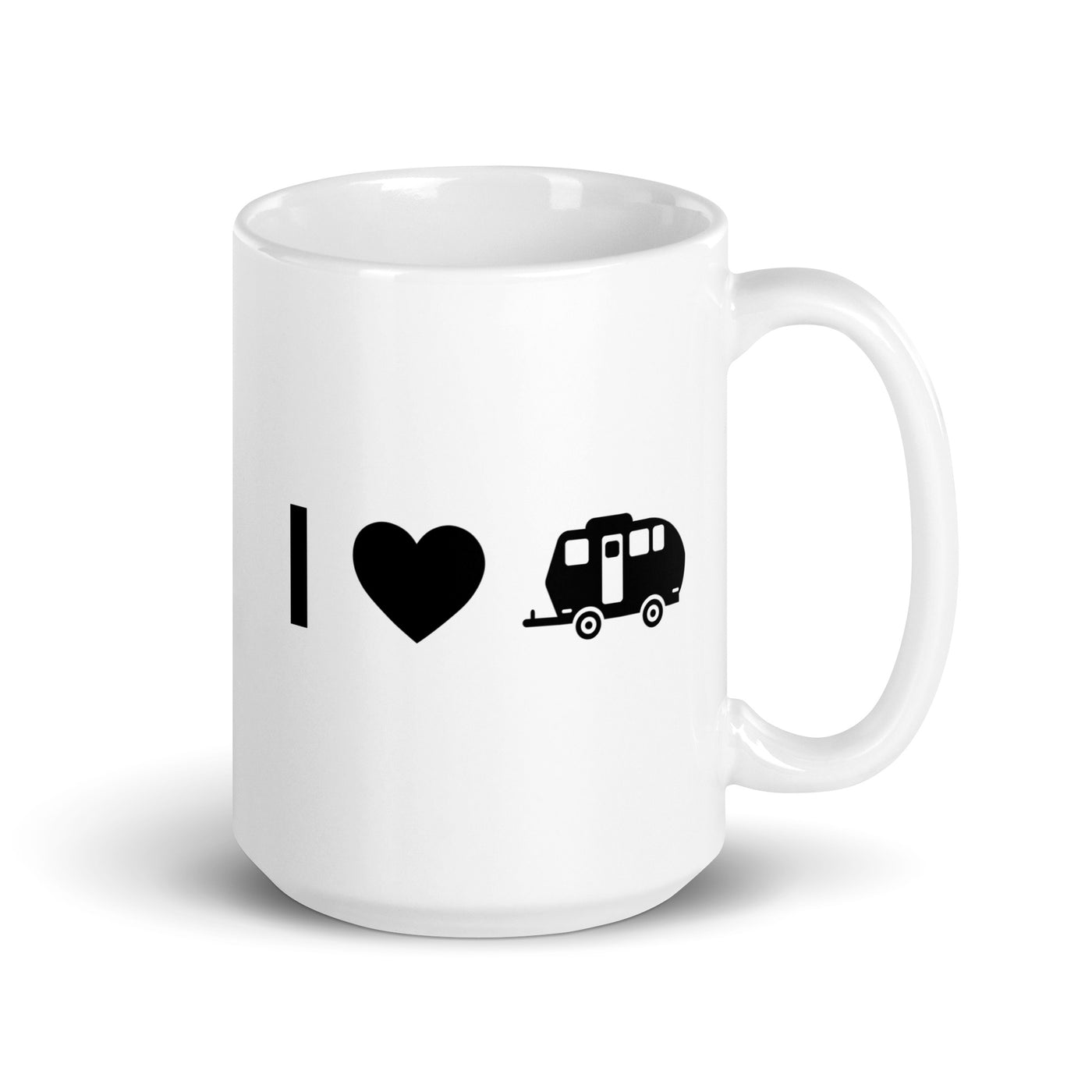 I Heart And Camping Caravan - Tasse camping 15oz