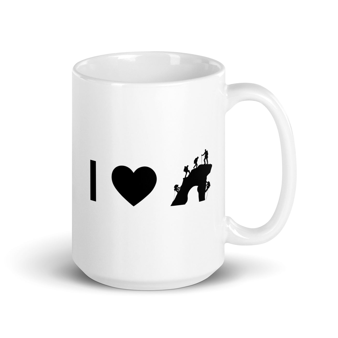 I Heart And Climbing - Tasse klettern 15oz