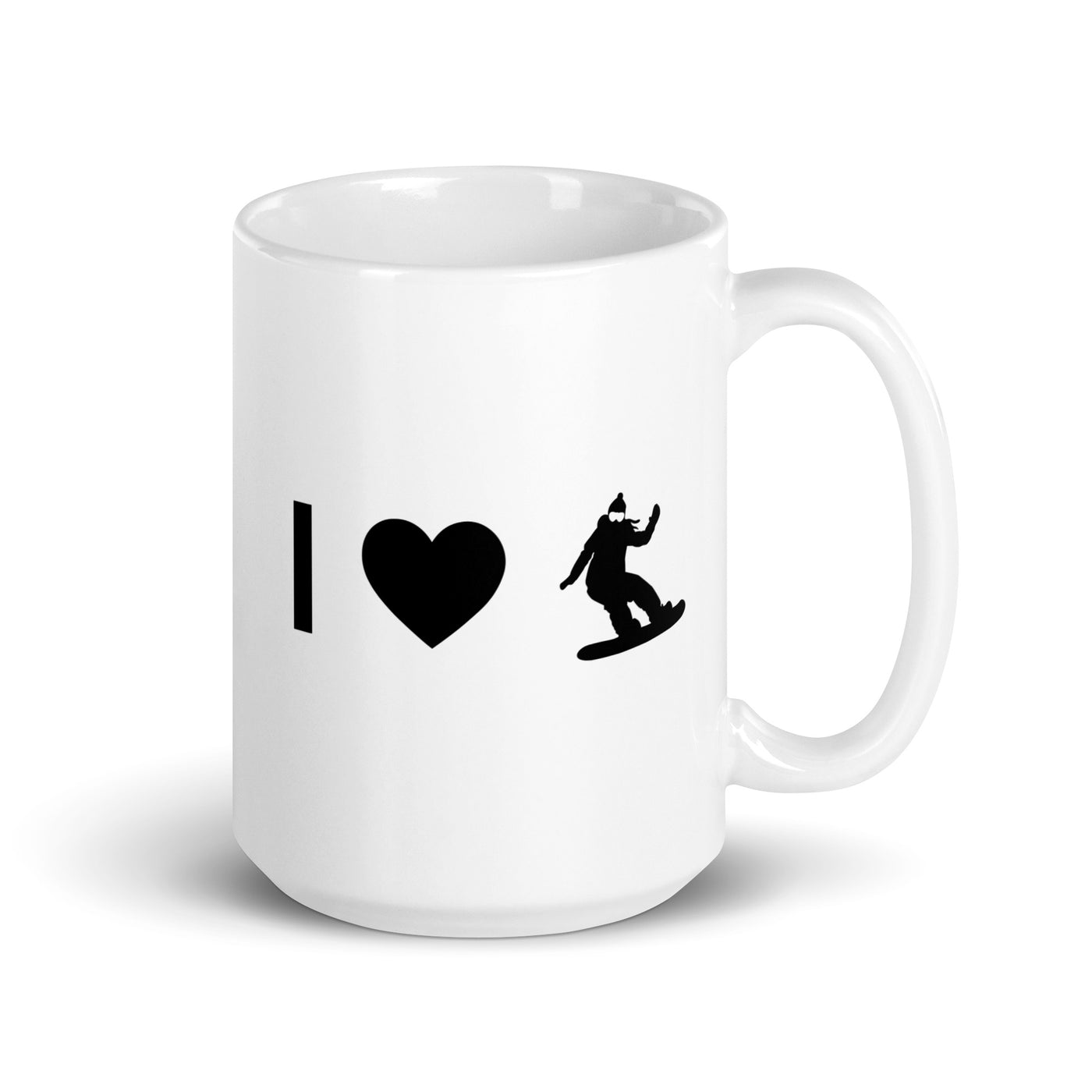 I Heart And Female Snowboarding - Tasse snowboarden 15oz