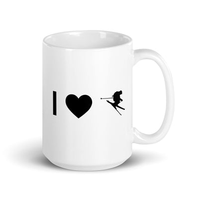 I Heart And Guy Skiing - Tasse ski 15oz