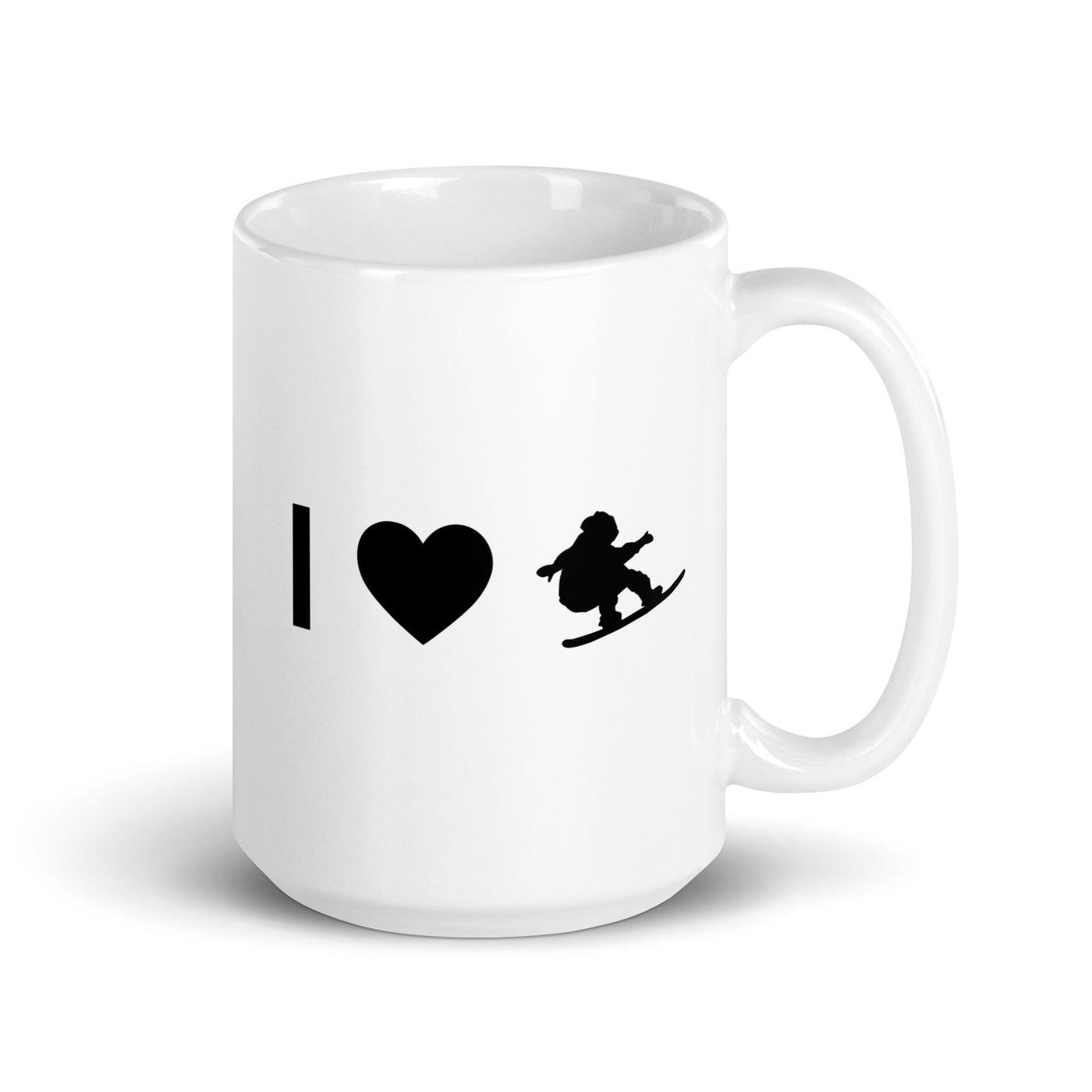 I Heart And Guy Snowboarding - Tasse snowboarden 15oz