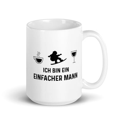 Ich Bin Ein Einfacher Mann - Tasse snowboarden 15oz