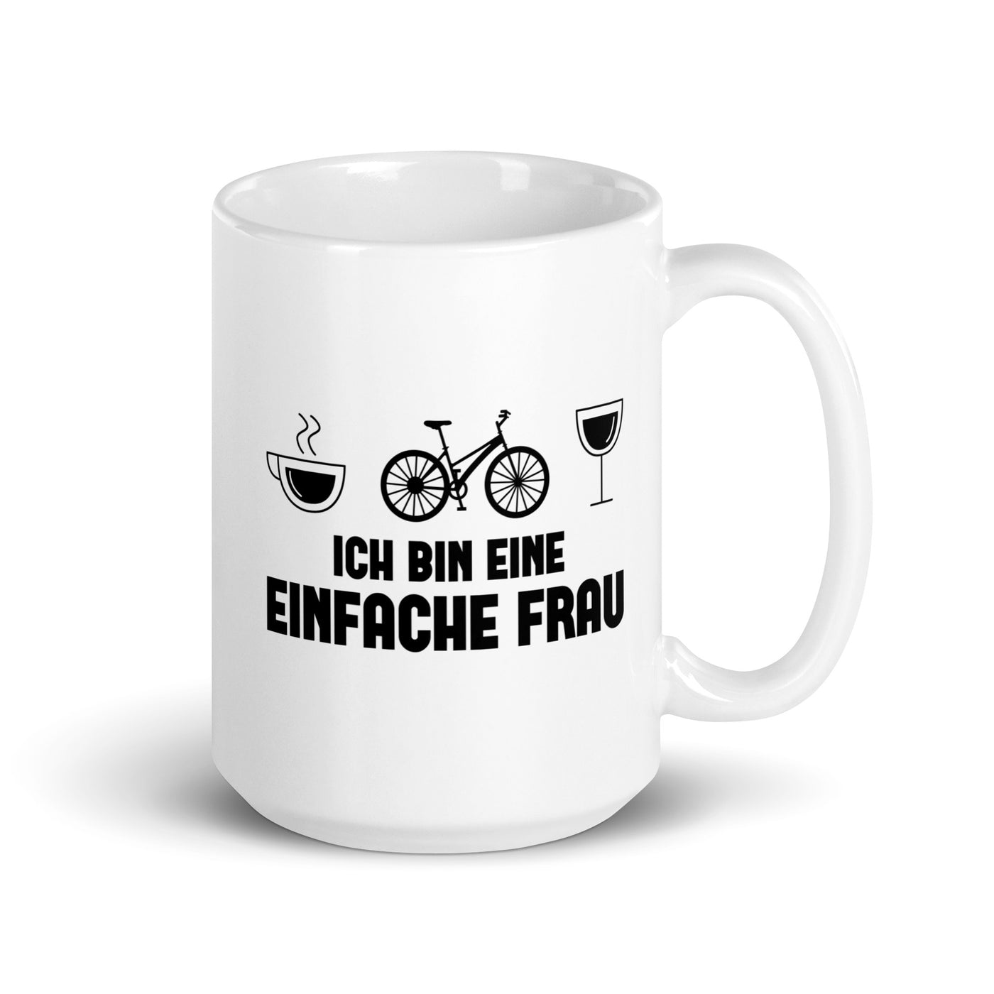 Ich Bin Eine Einfache Frau - Tasse fahrrad 15oz