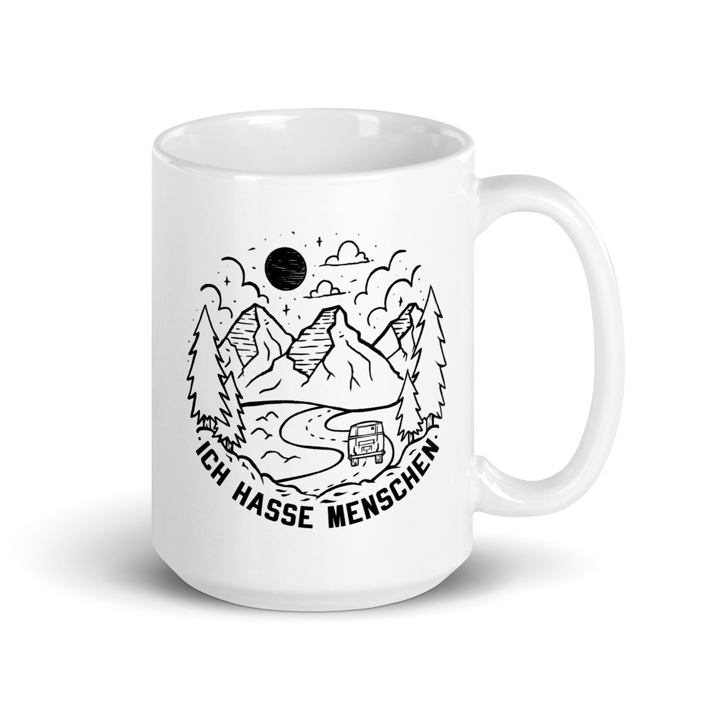 Ich Hasse Menschen - Tasse camping 15oz