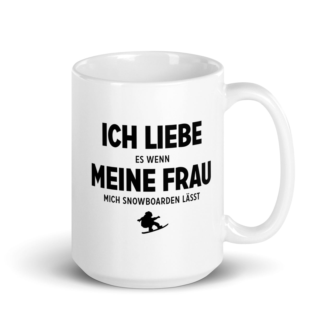 Ich Liebe Es Wenn Meine Frau Mich Snowboarden Lasst - Tasse snowboarden 15oz