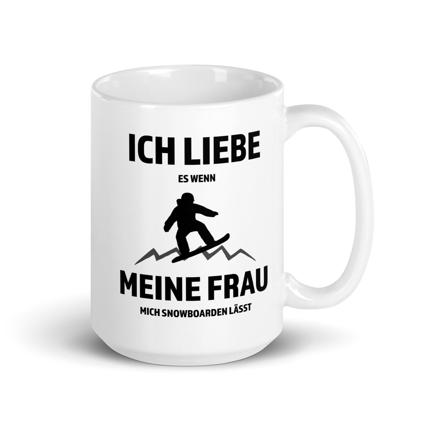 Ich Liebe Meine Frau - Snowboarden - Tasse snowboarden 15oz