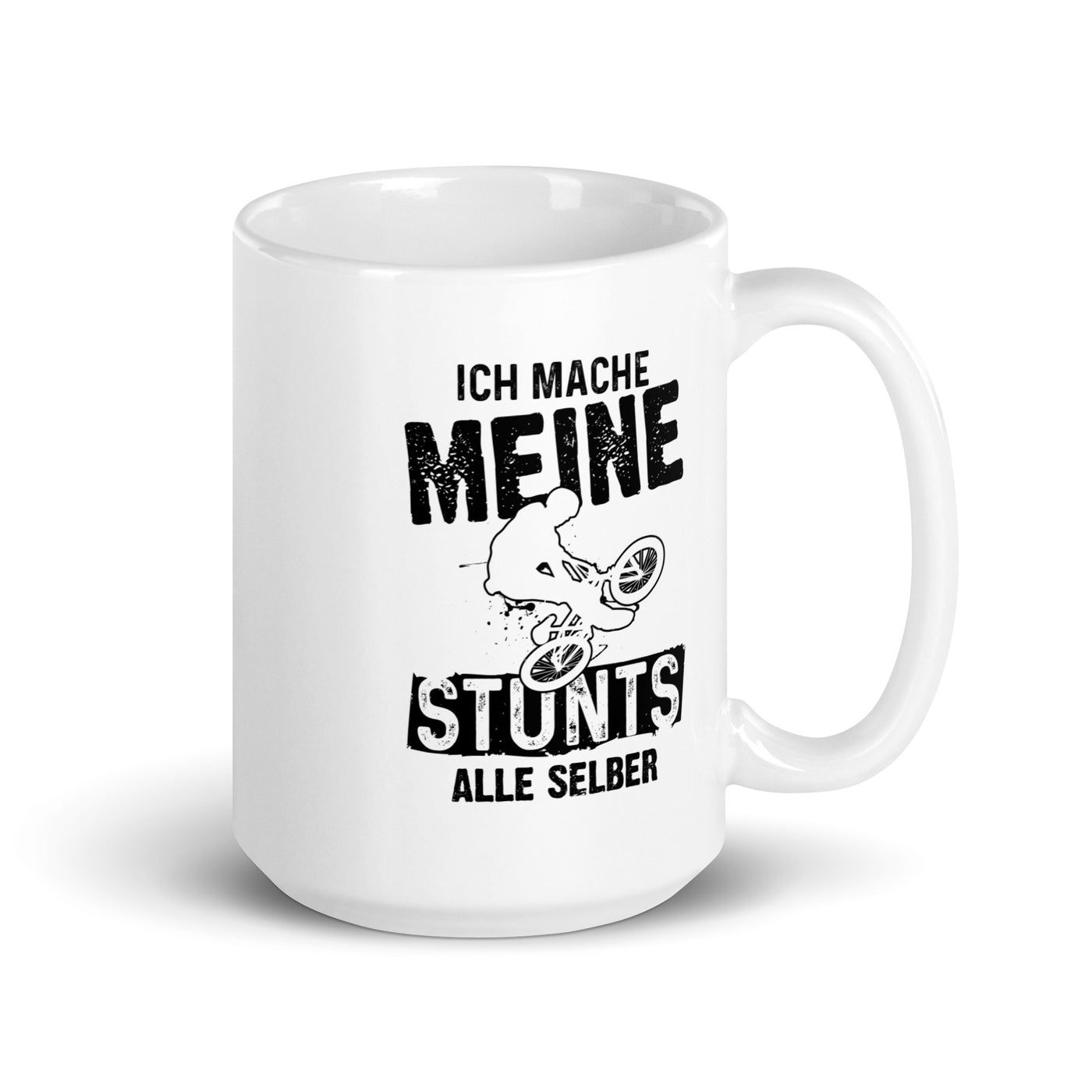 Ich Mache Meine Stunts Alle Selbst - Tasse mountainbike 15oz