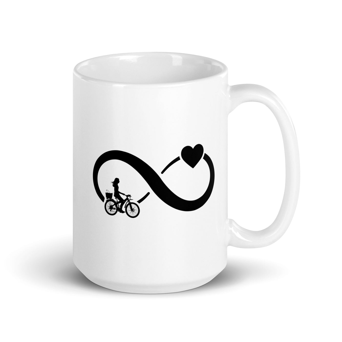 Infinity Heart And Cycling 2 - Tasse fahrrad 15oz