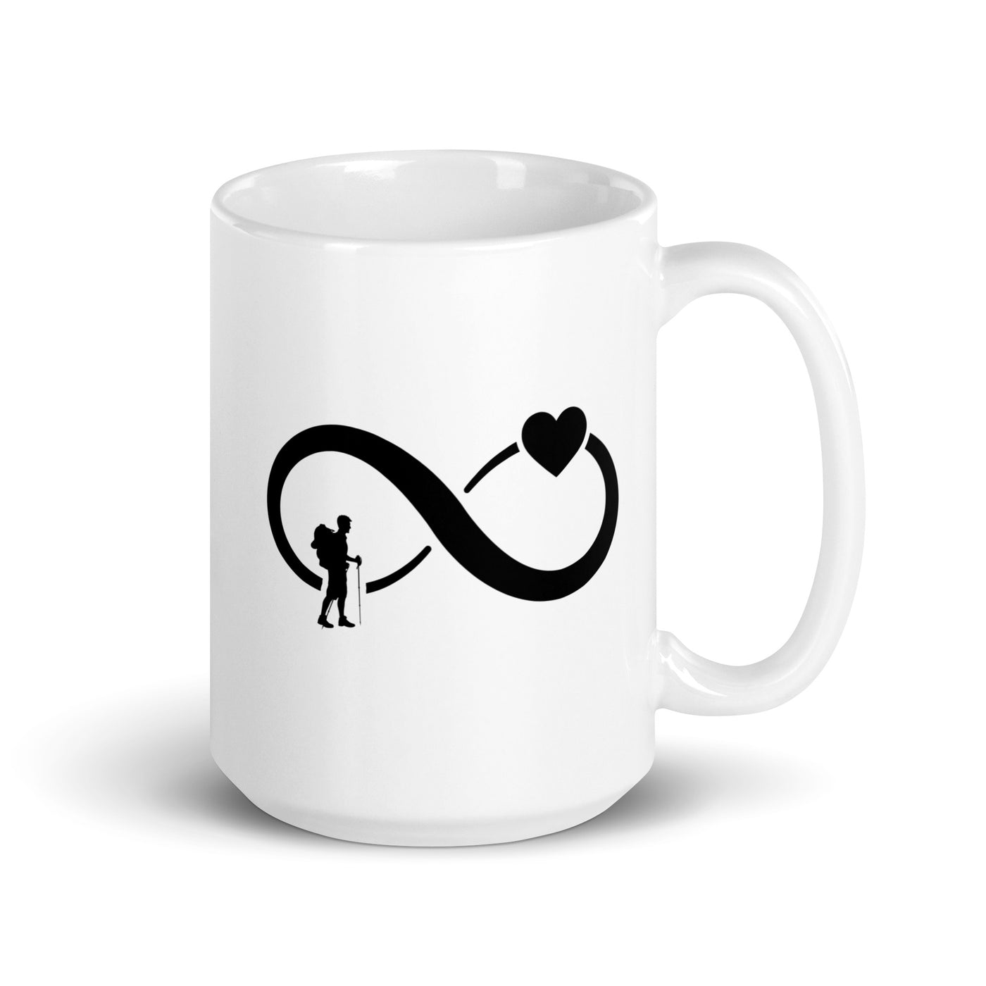 Infinity Heart And Hiking - Tasse wandern 15oz