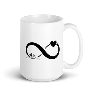 Infinity Heart And Mountain - Tasse berge 15oz