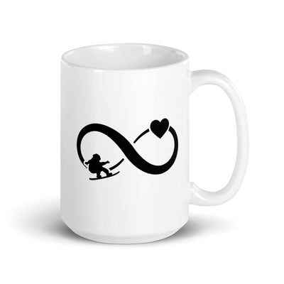 Infinity Heart And Snowboarding - Tasse snowboarden 15oz