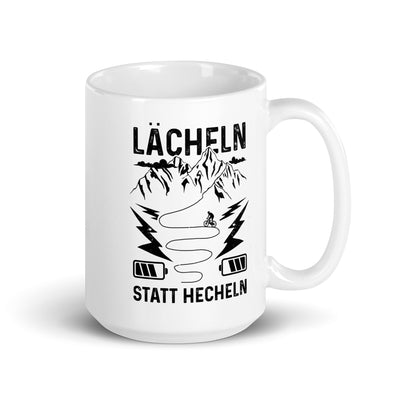 Lächeln Statt Hecheln - Tasse e-bike 15oz