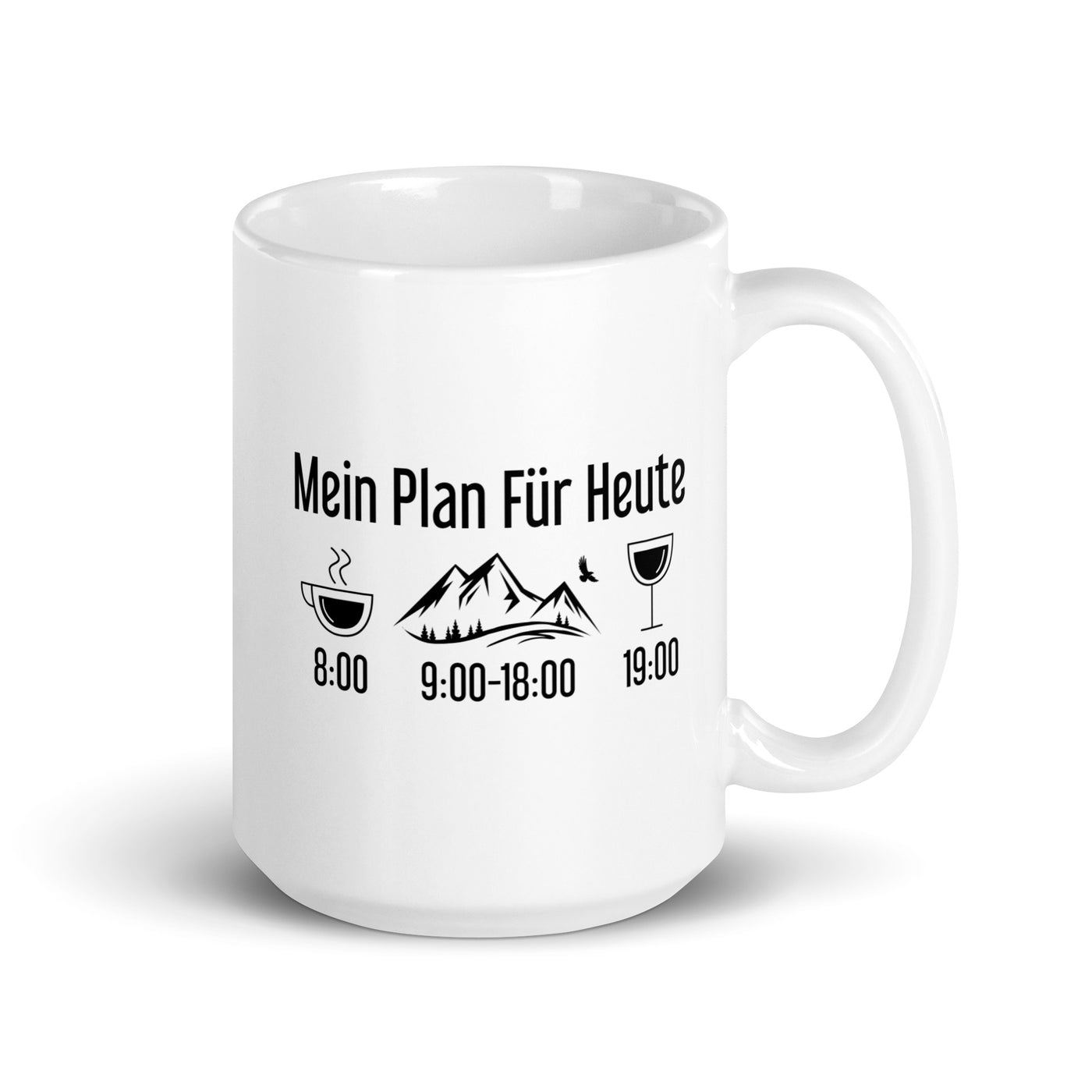 Mein Plan Für Heute - Tasse berge 15oz