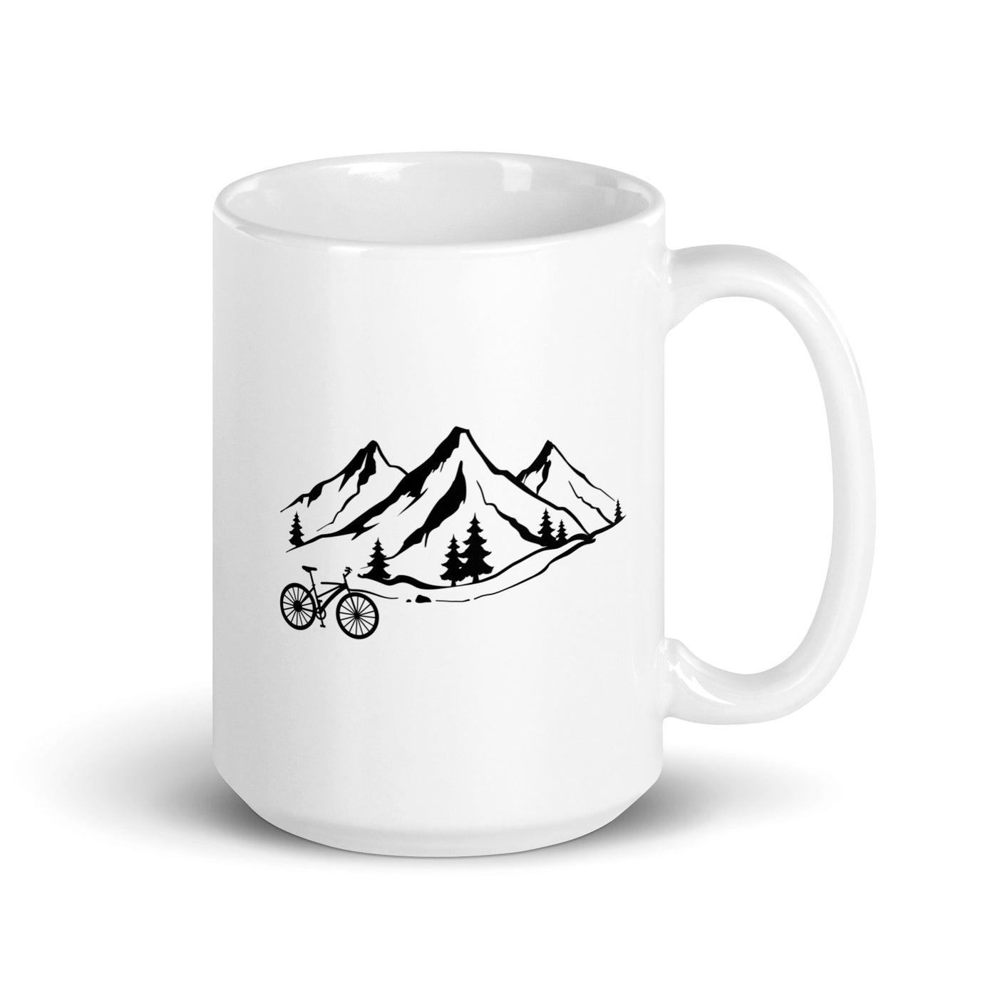 Mountain 1 And Bicycle - Tasse fahrrad 15oz