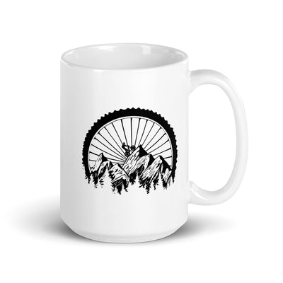 Mountainbike Geometrisch - Tasse mountainbike 15oz