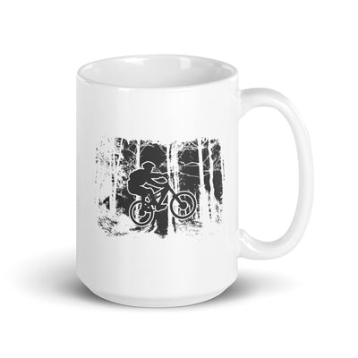 Mountainbiken Im Wald - Tasse mountainbike 15oz