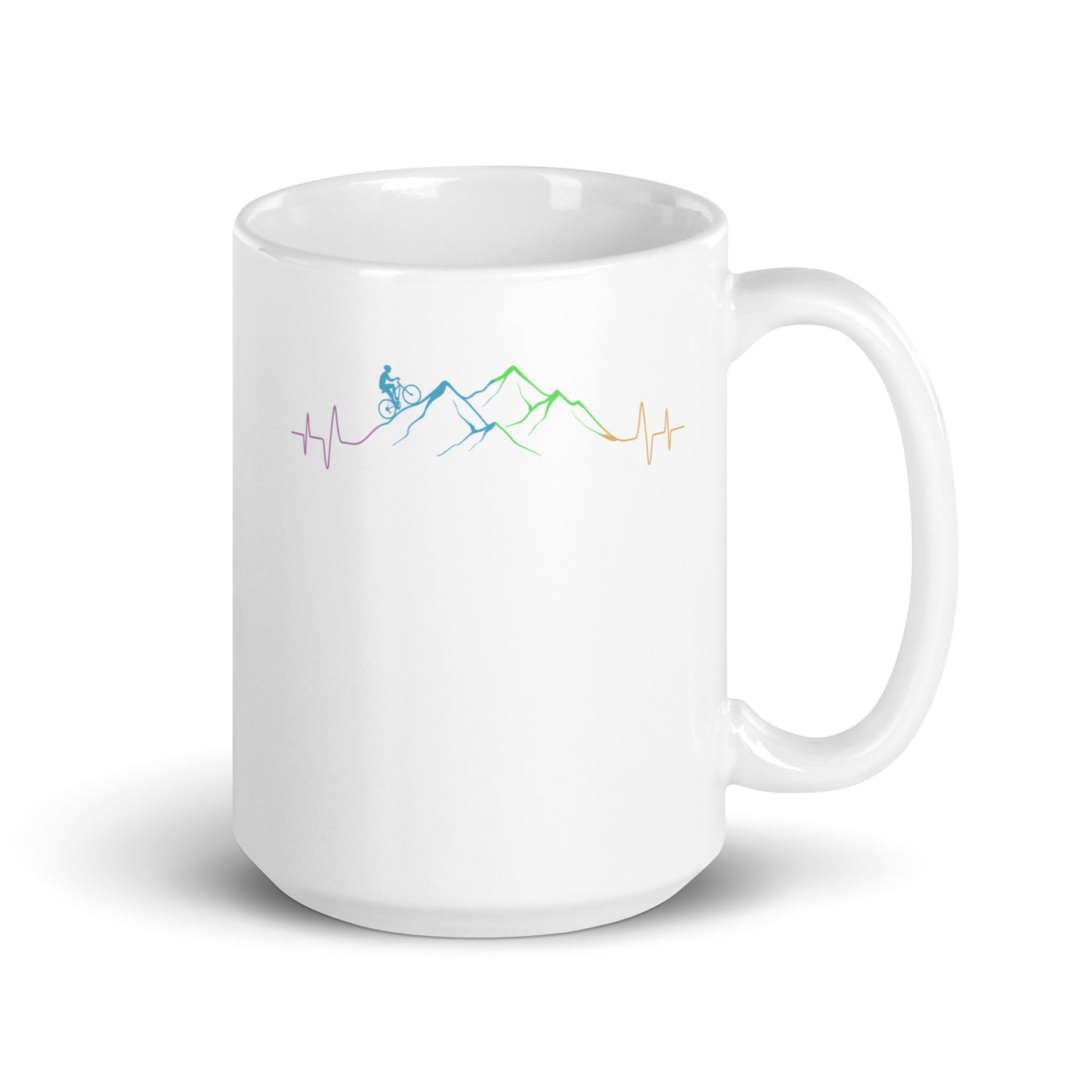 Mountainbiker Auf Berg - Tasse mountainbike 15oz