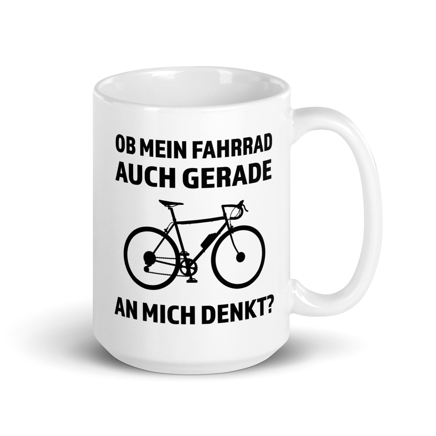 Ob Mein Fahrrad Gerade An Mich Denkt - Tasse fahrrad 15oz