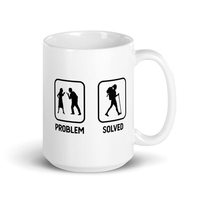 Problem Solved - Female Hiking - Tasse wandern 15oz