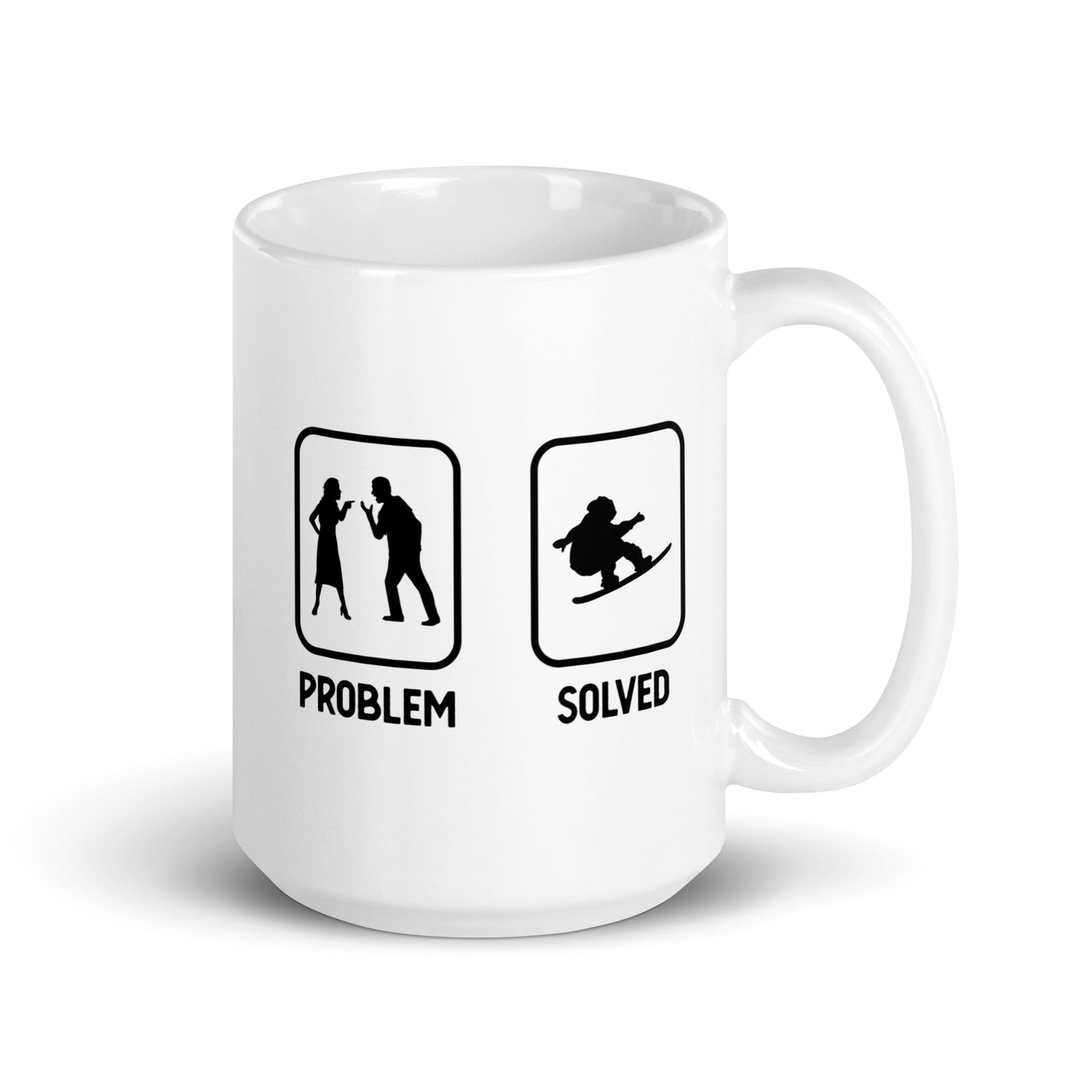 Problem Solved - Guy Snowboarding - Tasse snowboarden 15oz