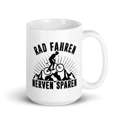 Rad Fahren Nerven Sparen - Tasse fahrrad 15oz