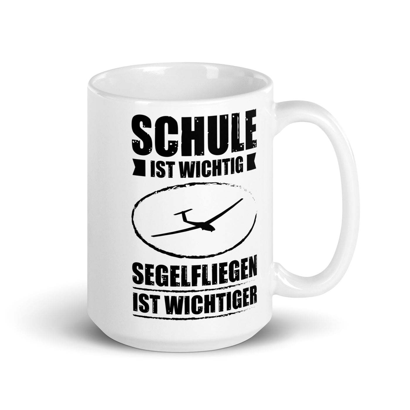 Schule Ist Wichtig Segelfliegen Ist Wichtiger - Tasse berge 15oz