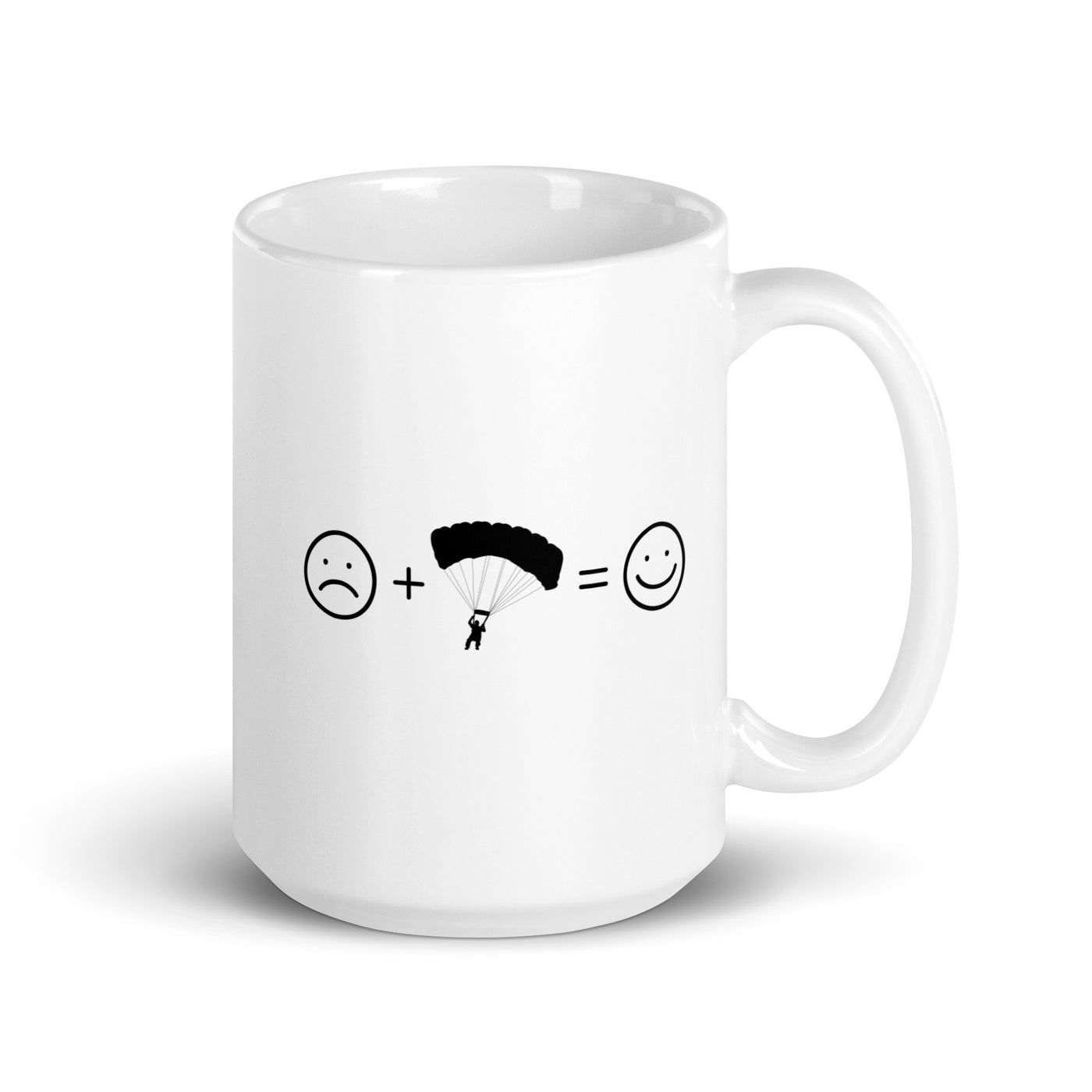 Smile Face And Paragliding - Tasse berge 15oz