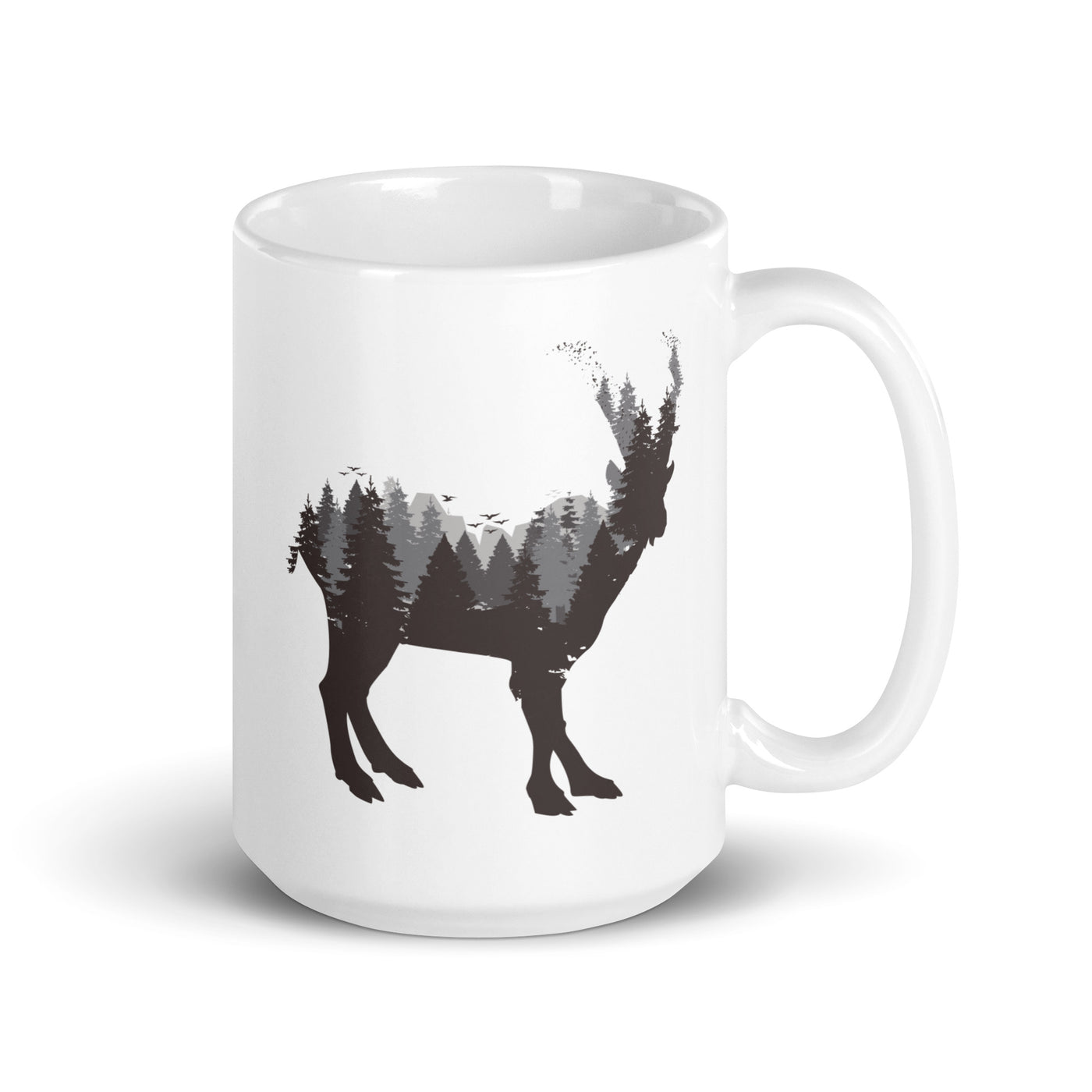 Steinbock Abstrakt - Tasse berge 15oz