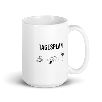 Tagesplan Kaffee, Ski Und Wein - Tasse ski 15oz