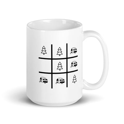 Tic Tac Game - Camping - Tasse camping 15oz