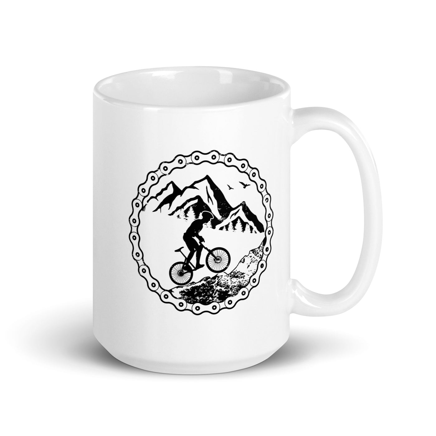 Uphill Mountainbiken - Tasse fahrrad mountainbike 15oz