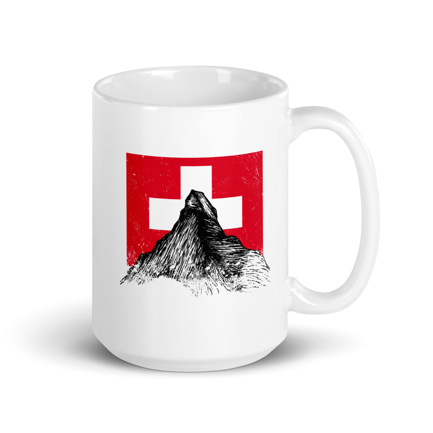 Walliser Alpen Schweiz - Tasse berge 15oz