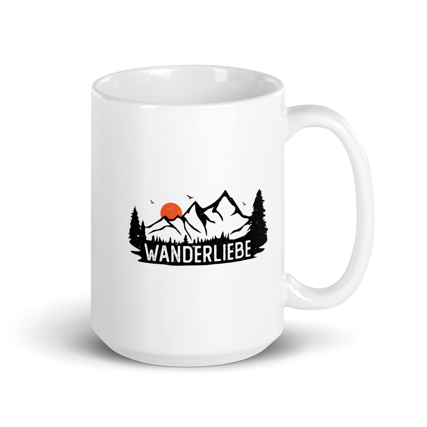 Wanderliebe, Berge Und Sonne - Tasse wandern 15oz