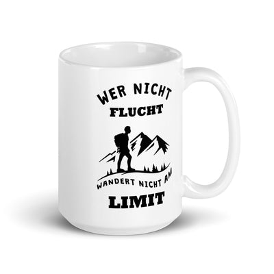 Wer Nicht Flucht Wandert Nicht Am Limit - Tasse berge 15oz