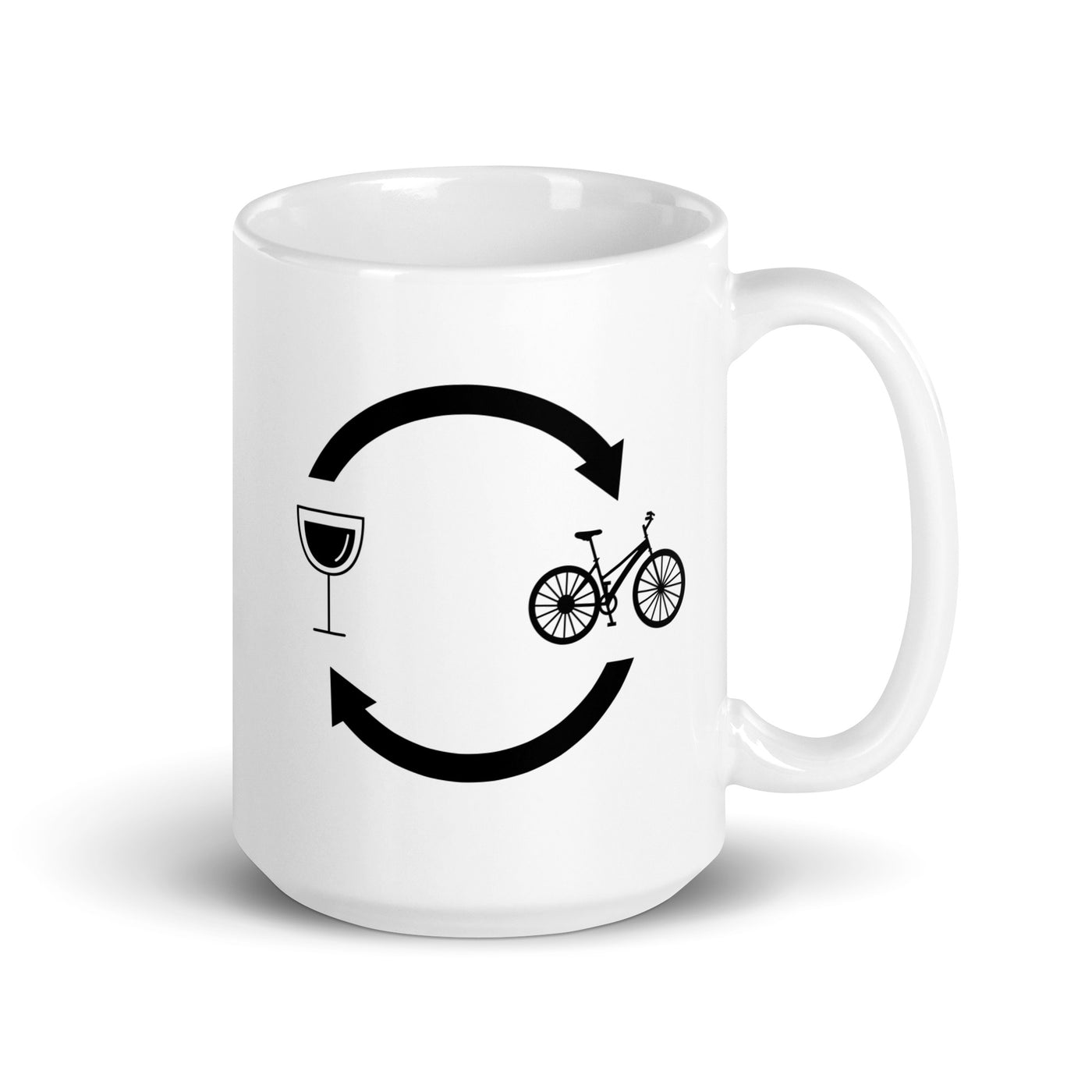 Wine Loading Arrows And Cycling - Tasse fahrrad 15oz