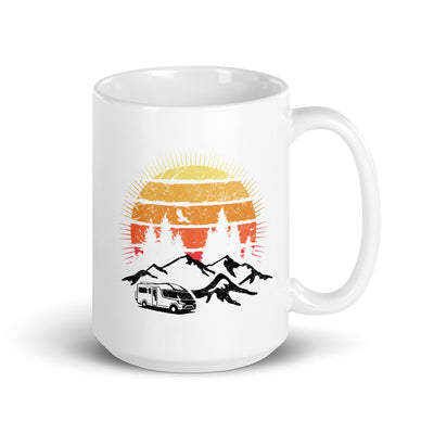 Wohnmobil Sonne Vintage - Tasse camping 15oz