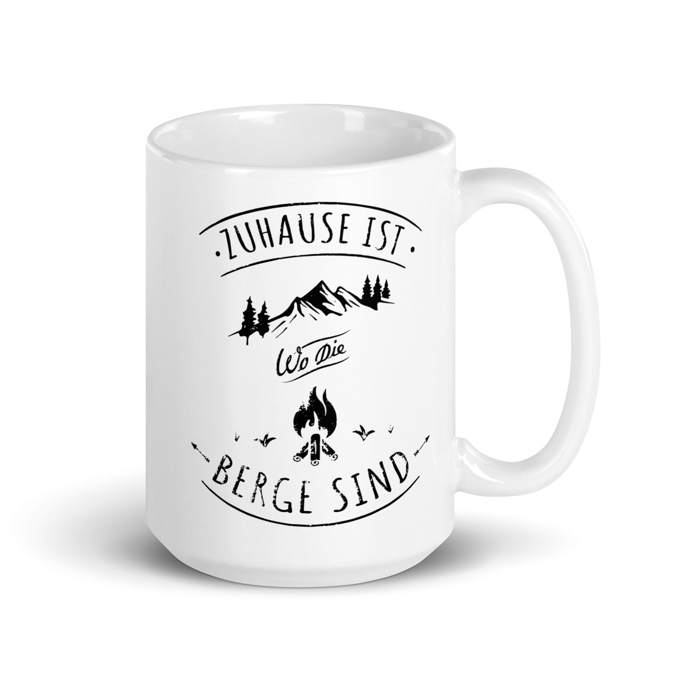 Zuhause Ist Da Wo Die Berge Sind - Tasse berge 15oz