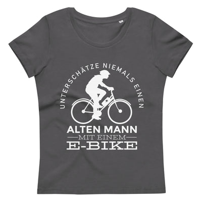 Alter Mann Mit Einem E-Bike - Damen Premium Organic T-Shirt e-bike