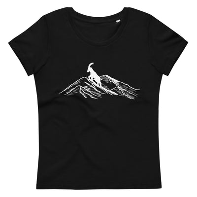 Alpensteinbock Auf Berg - Damen Premium Organic T-Shirt berge wandern Black