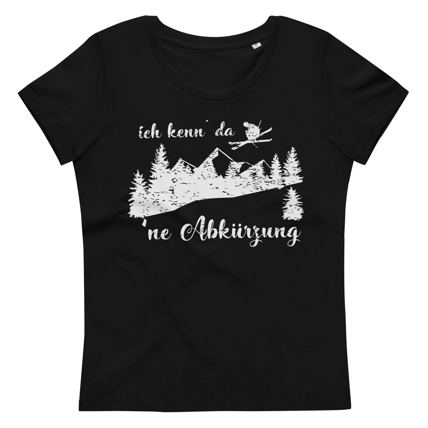 Ich kenn' da 'ne Abkürzung - Damen Premium Organic T-Shirt klettern ski xxx yyy zzz Black