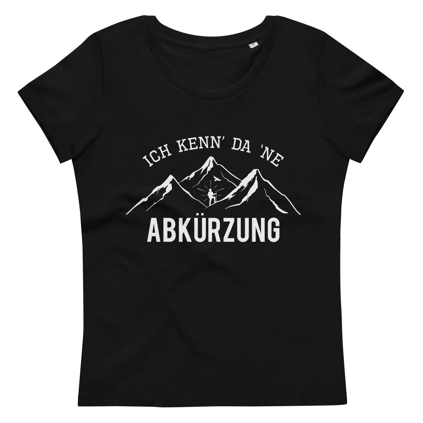 Ich kenne da ne Abkürzung - Damen Premium Organic T-Shirt berge wandern xxx yyy zzz Black